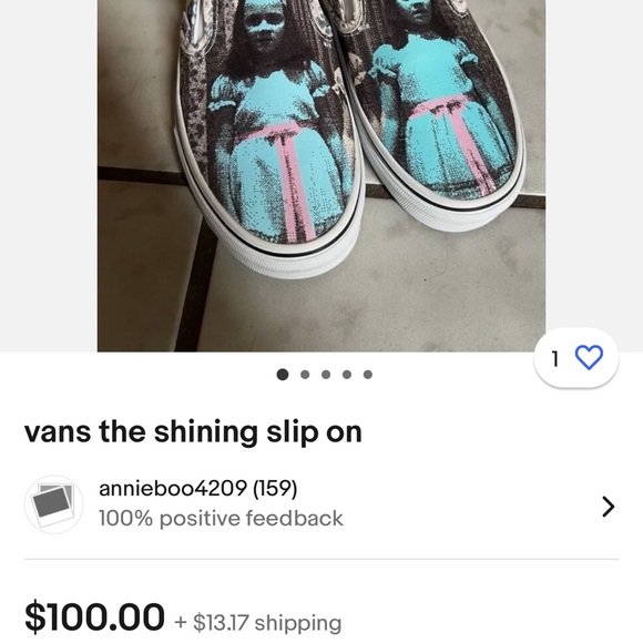 Women's "The Shining" edition Vans size 6 - Picture 4 of 4